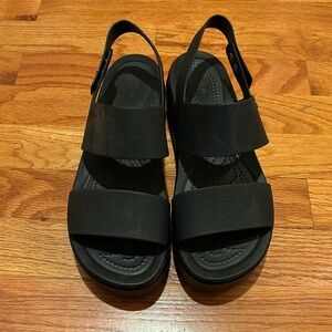 Croc Platform Sandals